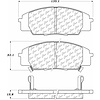 PosiQuiet Semi Met Pads 2000-2009 Acura Honda RSX S2000 - image 1