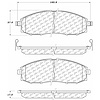 PosiQuiet Semi Met Pads 2000-2004 for Nissan Frontier Xterra - image 1
