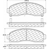PosiQuiet Semi Met Pads 2002-2007 Chevrolet Ford Mercury Pontiac Saturn Equinox Explorer Mountaineer Torrent Vue - image 1