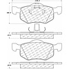 PosiQuiet Semi Met Pads 2001-2004 Ford Mazda Escape Tribute - image 1