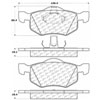 PosiQuiet Semi Met Pads 2001-2004 Ford Mazda Escape Tribute - image 2