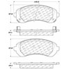 PosiQuiet Semi Met Pads 2001-2007 Buick Chevrolet Oldsmobile Pontiac Aztek Montana Rendezvous Silhouette Venture - image 2