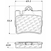 PosiQuiet Semi Met Pads 2000-2003 Mercedes-Benz CL500 CL55 AMG CL600 S430 S500 S55 AMG S600 - image 1