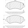 PosiQuiet Semi Met Pads 2001-2007 Chrysler Dodge Jeep Caravan Grand Caravan Liberty Town & Country Voyager - image 1