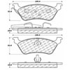 PosiQuiet Semi Met Pads 2001-2007 Chrysler Dodge Caravan Grand Caravan Town & Country - image 2