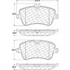 PosiQuiet Semi Met Pads 2001-2011 Mercedes-Benz C230 C240 C320 C350 CLK320 CLK350 SLK280 SLK300 - image 1