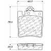 PosiQuiet Semi Met Pads 1996-2011 Mercedes-Benz C230 C240 C280 C320 C350 CLK320 CLK350 CLK430 E300 E - image 1