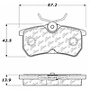 PosiQuiet Semi Met Pads 2001-2016 Ford Fiesta Focus - image 1