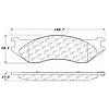 PosiQuiet Semi Met Pads 2002-2006 Dodge Durango Ram 1500 - image 1