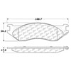 PosiQuiet Semi Met Pads 2002-2006 Dodge Durango Ram 1500 - image 2