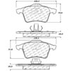 PosiQuiet Semi Met Pads 2009-2012 Saab 9-3 - image 2