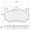 PosiQuiet Semi Met Pads 1999-2012 Porsche 911 - image 1