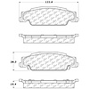 PosiQuiet Semi Met Pads 2003-2011 Cadillac Pontiac CTS Grand Prix STS - image 1