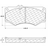 PosiQuiet Semi Met Pads 2002-2013 Mercedes-Benz G500 G55 AMG G550 - image 1