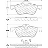 PosiQuiet Semi Met Pads 2002-2008 Mini Cooper - image 1