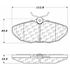 PosiQuiet Semi Met Pads 2003-2005 Jaguar S-Type XJ8 - image 1
