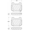 PosiQuiet Semi Met Pads 2003-2015 Infiniti for Nissan for Subaru 350Z G35 Impreza WRX STI - image 1