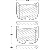 PosiQuiet Semi Met Pads 2003-2008 Mercedes-Benz CL55 AMG CL65 AMG CLS55 AMG E55 AMG S55 AMG S65 AMG - image 1