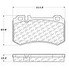 PosiQuiet Semi Met Pads 2003-2013 Mercedes-Benz CL55 AMG CL600 CL65 AMG CLK55 AMG CLK63 AMG CLS55 AM - image 1