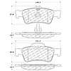 PosiQuiet Semi Met Pads 2002-2016 Mercedes-Benz CL500 CL550 CL600 CLS400 CLS550 E250 E320 E350 E500 - image 1