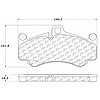 PosiQuiet Semi Met Pads 2001-2013 Porsche 911 Boxster Cayman - image 1
