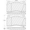 PosiQuiet Semi Met Pads 2003-2015 Acura Buick Cadillac Ford Hyundai Mitsubishi Pontiac Saab Subaru V - image 1