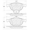 PosiQuiet Semi Met Pads 2004-2015 Ford Mazda Volvo 5 C30 C70 EcoSport S40 V50 - image 1