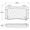 PosiQuiet Semi Met Pads 2004-2016 Cadillac Chevrolet Chrysler Dodge Jeep Tesla 300 Camaro Challenger