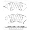 PosiQuiet Semi Met Pads 2005-2005 Buick Cadillac Chevrolet Pontiac Bonneville DeVille Impala LeSabre Monte Carlo Park Avenue - image 1