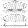 PosiQuiet Semi Met Pads 2005-2010 Jeep Commander Grand Cherokee - image 1