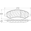 PosiQuiet Semi Met Pads 2005-2015 Chrysler Dodge Jeep Mitsubishi Ram 1500 Aspen Dakota Durango J8 Raider Ram 1500 - image 1