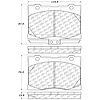 PosiQuiet Semi Met Pads 2005-2012 Acura RL - image 1
