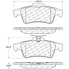 PosiQuiet Semi Met Pads 2003-2017 Cadillac Chevrolet Ford Jaguar Mazda Peugeot Pontiac Renault Saab - image 1