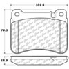 PosiQuiet Semi Met Pads 2005-2011 Mercedes-Benz C230 C320 C350 CLK350 SLK280 SLK300 SLK350 - image 2