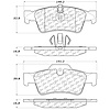PosiQuiet Semi Met Pads 2005-2014 Mercedes-Benz G55 AMG G63 AMG GL320 GL350 GL450 GL550 ML320 ML350 - image 1