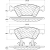 PosiQuiet Semi Met Pads 2005-2013 Mercedes-Benz E350 E500 E550 G55 AMG GL320 GL350 GL450 GL550 ML320 - image 1