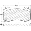PosiQuiet Semi Met Pads 2006-2011 Chrysler Dodge Jeep 300 Challenger Charger Grand Cherokee Magnum - image 3