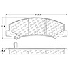 PosiQuiet Semi Met Pads 2006-2016 Buick Cadillac Chevrolet Allure DTS Impala Impala Limited LaCrosse Lucerne Monte Carlo - image 1