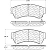 PosiQuiet Semi Met Pads 2006-2013 Ford Lincoln Mazda Mercury 6 Fusion Milan MKZ Zephyr - image 1