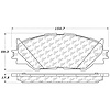 PosiQuiet Semi Met Pads 2006-2015 Lexus IS250 - image 1