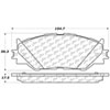 PosiQuiet Semi Met Pads 2006-2015 Lexus IS250 - image 4