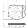 PosiQuiet Semi Met Pads 2006-2013 Chevrolet Corvette - image 1