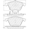 PosiQuiet Semi Met Pads 2006-2007 Mazda 6 - image 1