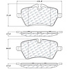 PosiQuiet Semi Met Pads 2006-2015 Mini Cooper - image 1