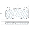 PosiQuiet Semi Met Pads 2007-2014 Mercedes-Benz CL550 CL600 S350 S400 S450 S550 S600 SL550 - image 1