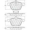 PosiQuiet Semi Met Pads 2006-2015 Jaguar Volvo S-Type Super V8 V60 V60 Cross Country XF XJ XJR XK XKR - image 1
