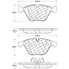 PosiQuiet Semi Met Pads 2007-2015 BMW 325i 328i 328i xDrive 328xi X1 - image 1