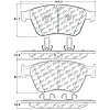 PosiQuiet Semi Met Pads 2007-2011 Mercedes-Benz ML63 AMG R63 AMG - image 1