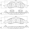 PosiQuiet Semi Met Pads 2007-2009 Ford Lincoln Expedition Navigator - image 1