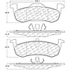 PosiQuiet Semi Met Pads 2013-2017 Lincoln MKT - image 1